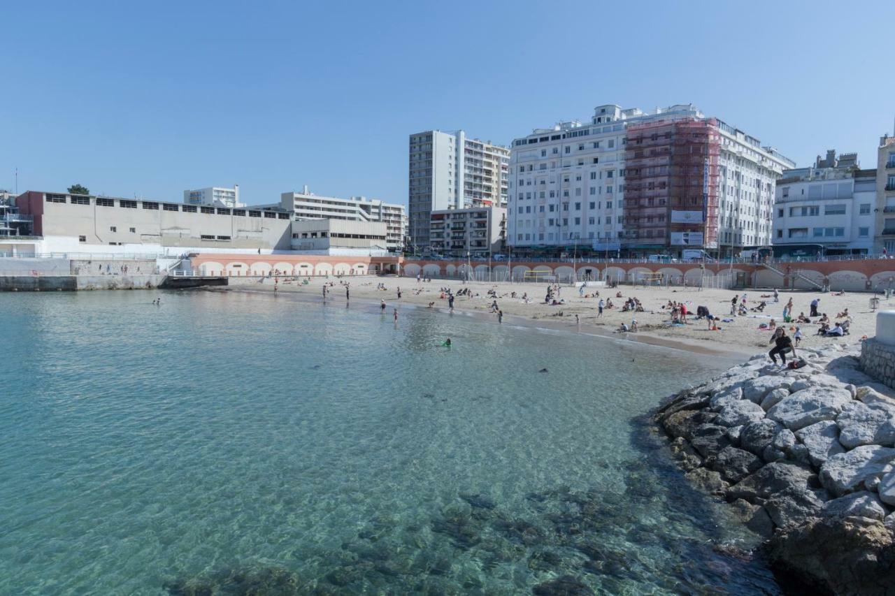 Stud Terras Ville Corniche 2 Pers Stat Gratuit Rue Modif Suivt Possib Et Accord Exclusif Марсель Екстер'єр фото