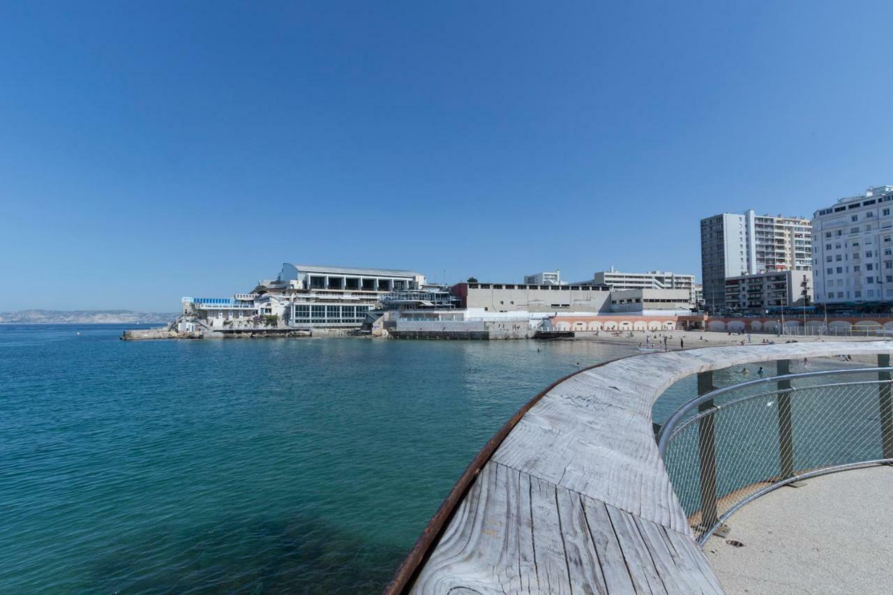 Stud Terras Ville Corniche 2 Pers Stat Gratuit Rue Modif Suivt Possib Et Accord Exclusif Марсель Екстер'єр фото